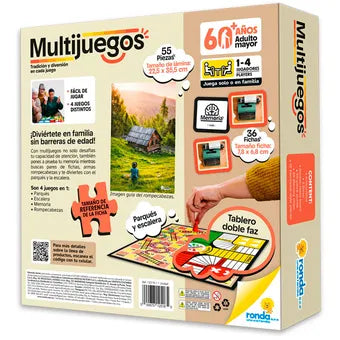 Multijuegos - Tradición y diversión 4 en 1 / 60+ años