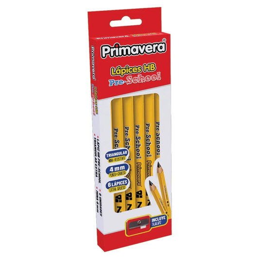 Caja Lápices HB JUMBO x 6 - Primavera