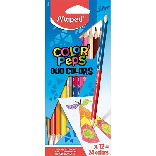 Colores Maped DuoColores, Doblepunta 12(24)