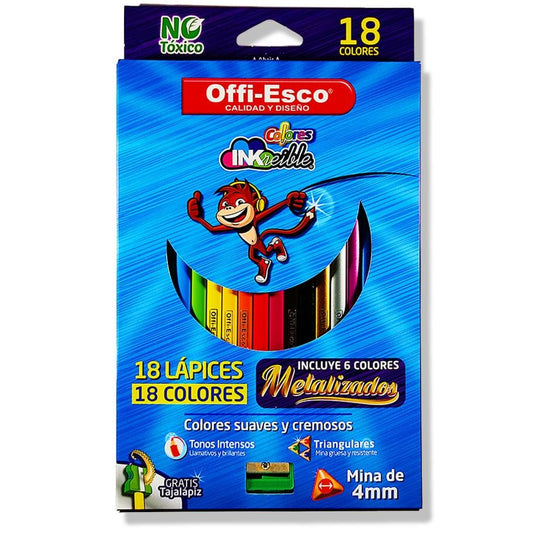 Colores Offi-Esco x 18 - 4mm