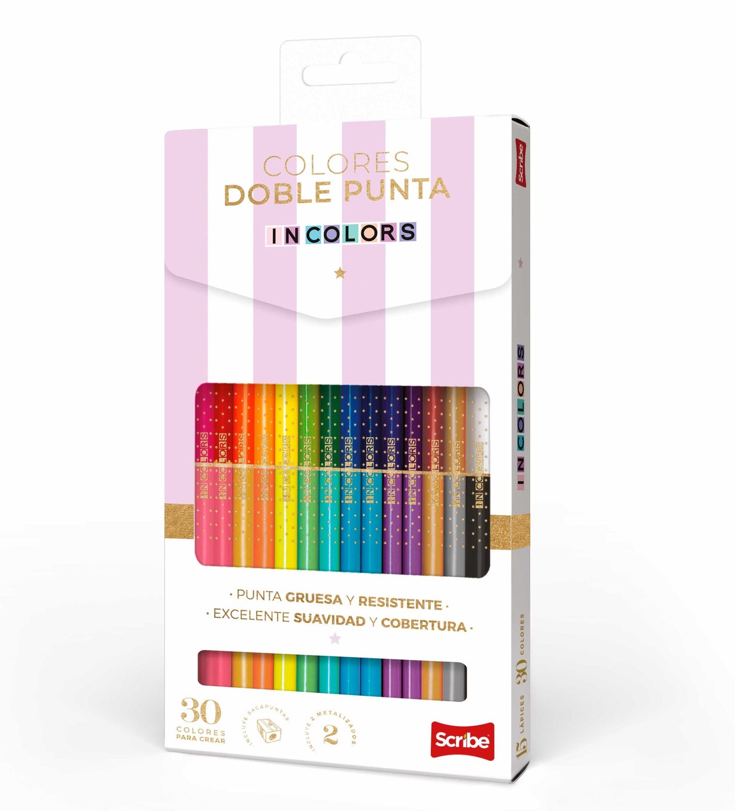 Colores IN COLORS - SCRIBE x 15 Unidades (Incluye 2 metalizados)