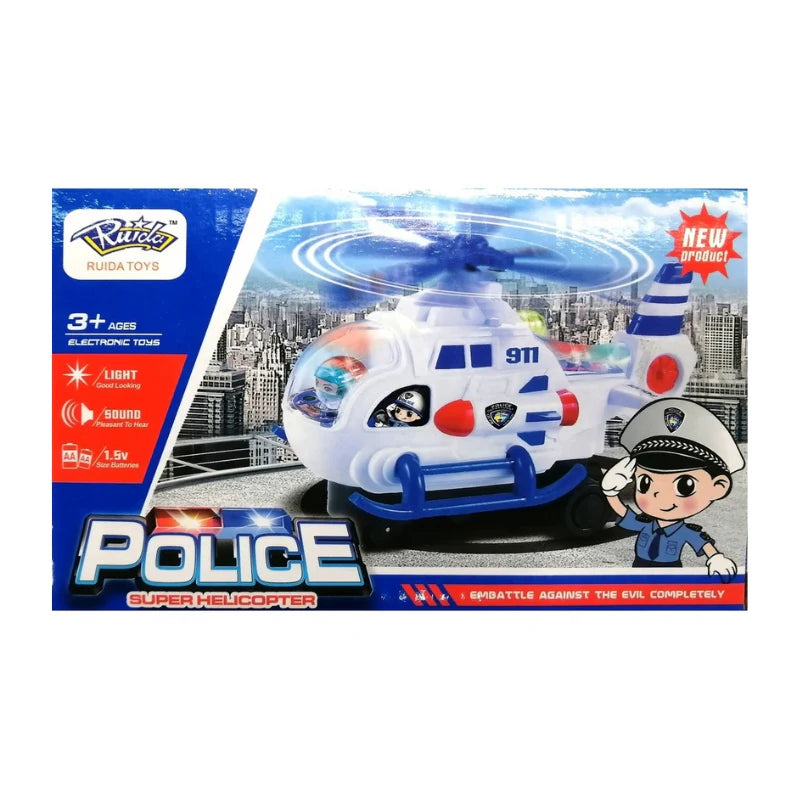 Juguete Helicoptero Luces y Sonido