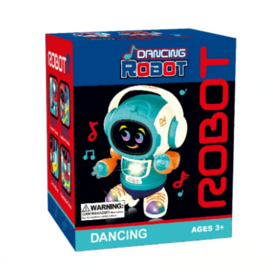 Juguete Robot Camina Sonido Luz Rotación Bailarín