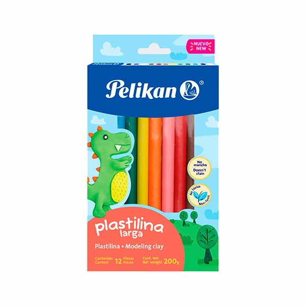 Plastilina Larga x12 - Pelikan
