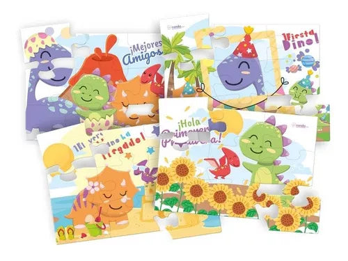 Rompecabezas DINO - x4 - 9Piezas