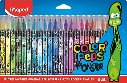 MARCADORES COLORPEPS, MONSTER - MAPED X 24