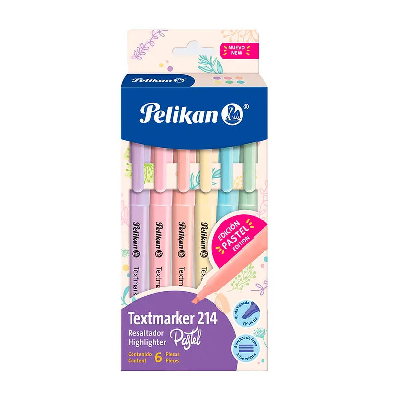 Resaltadores Pastel - Textmarker 214 x 6 - Pelikan