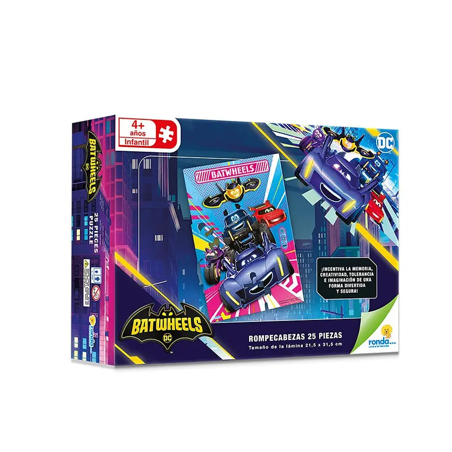 Rompecabezas Batwheels x 25 Piezas