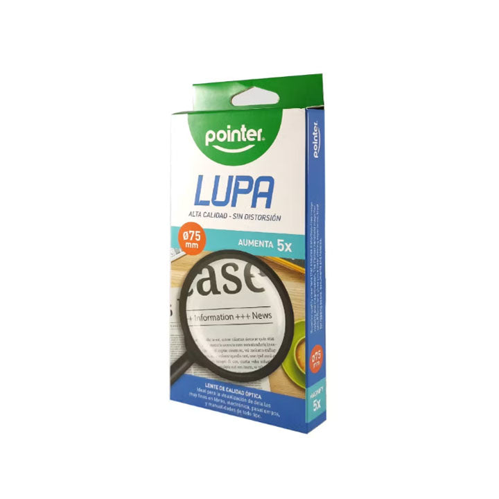 Lupa Alta Calidad 5x, 90mm - Pointer