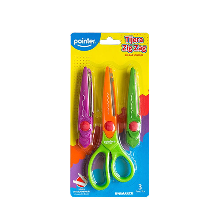 Tijeras ZigZag 3 hojas - Pointer