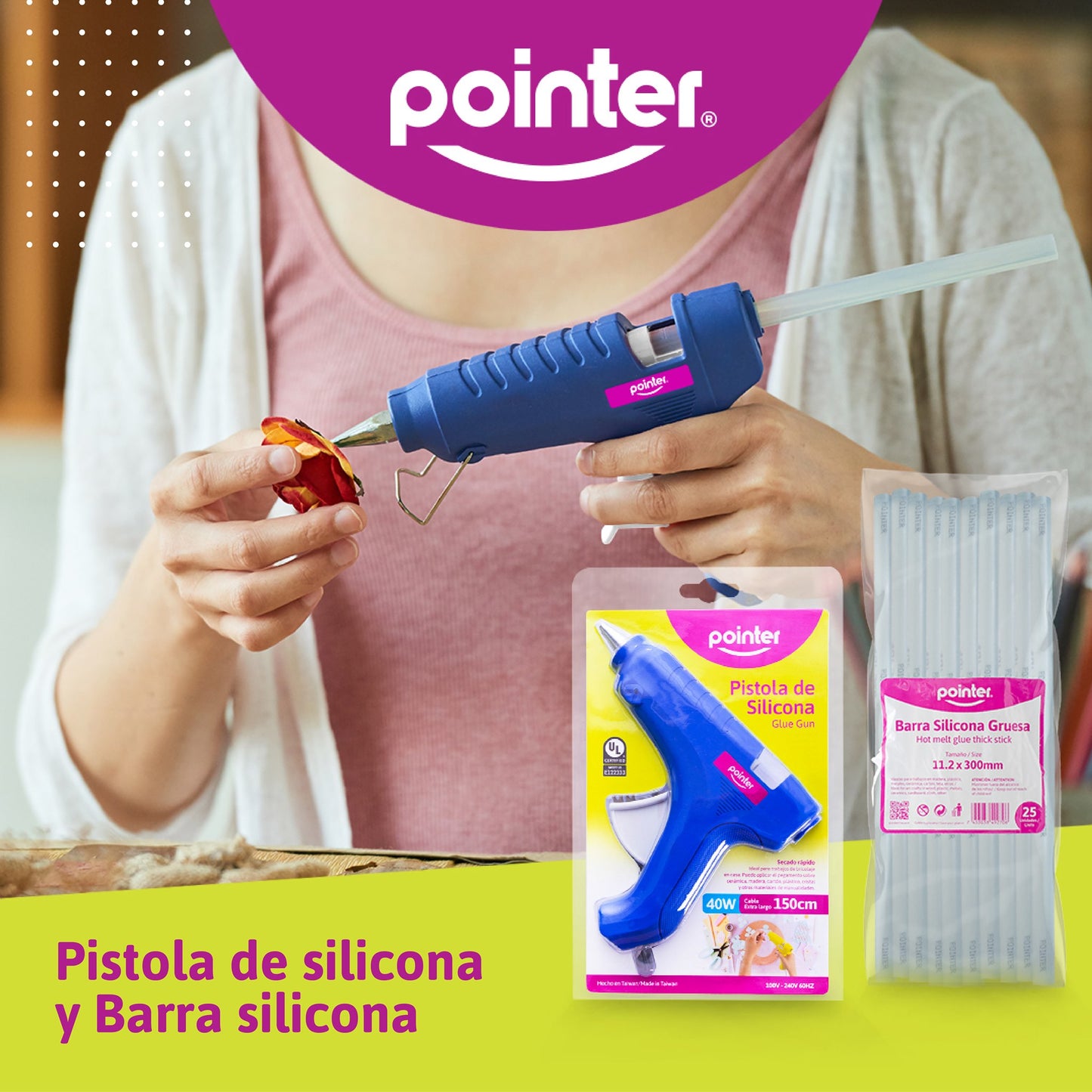 Pistola de Silicona gruesa - Pointer