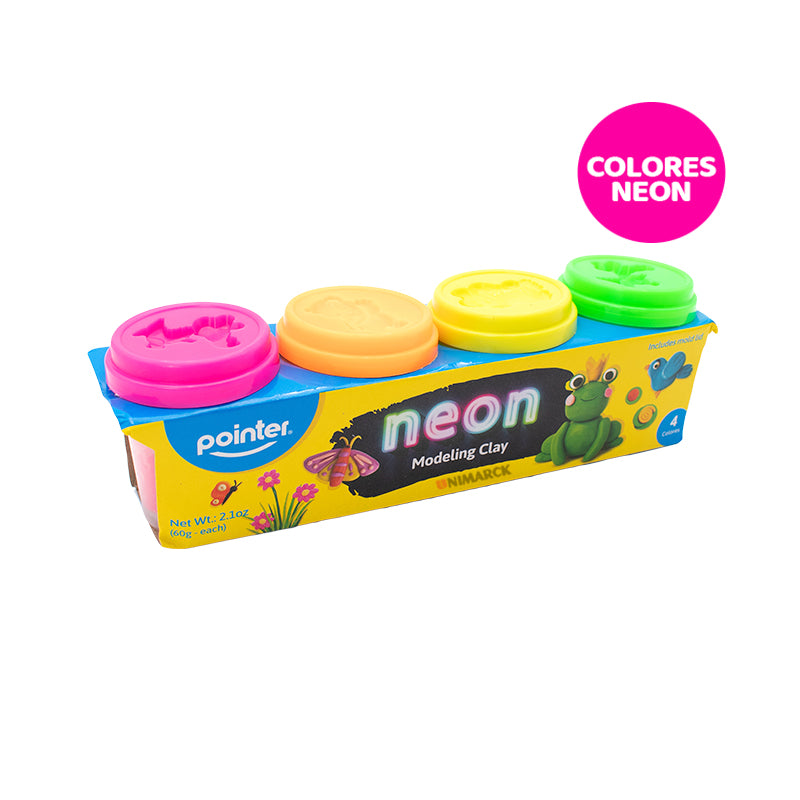 Masa Moldeable Neon x 4 - Pointer