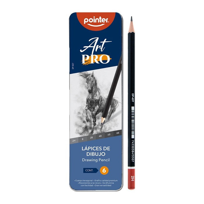 Set Lápices de Dibujo x 6 - Pointer