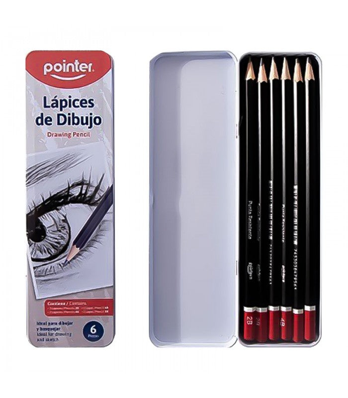Set Lápices de Dibujo x 6 - Pointer