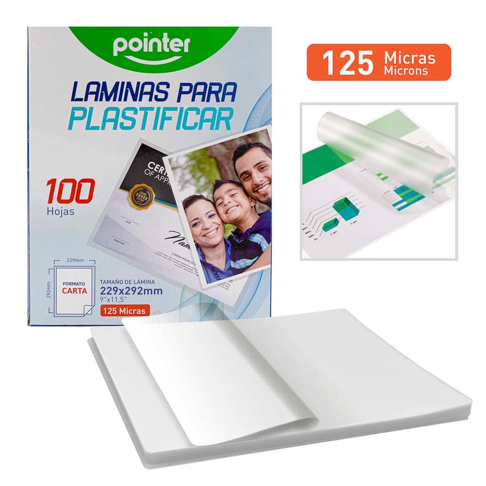 Laminas para Plastificar, POR UNIDAD - Pointer