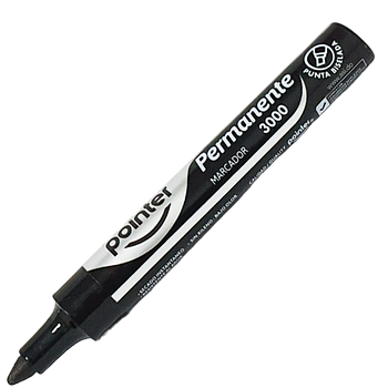 Marcador Permanente Negro - Pointer 3000