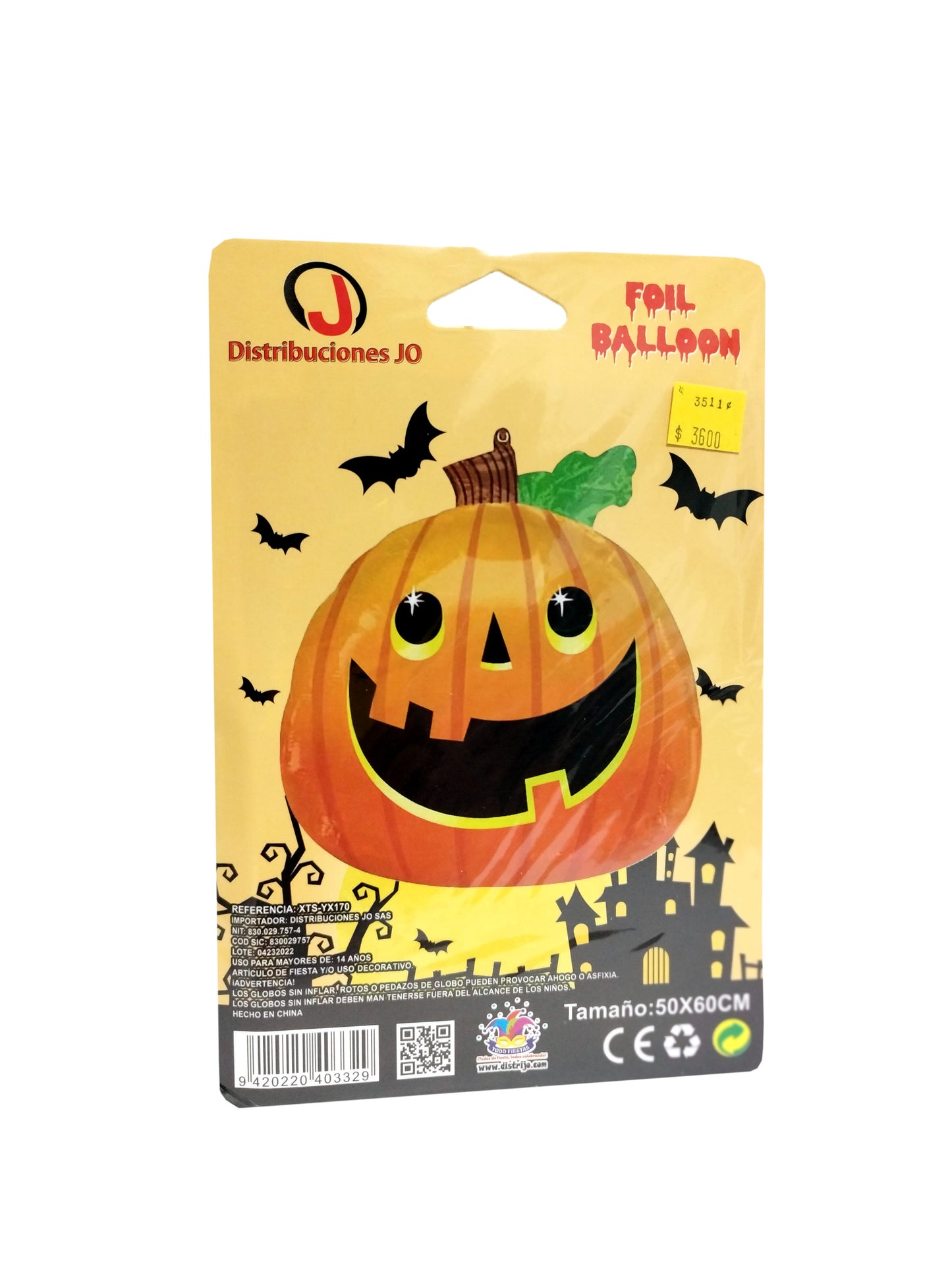 Globo Foil Calabaza