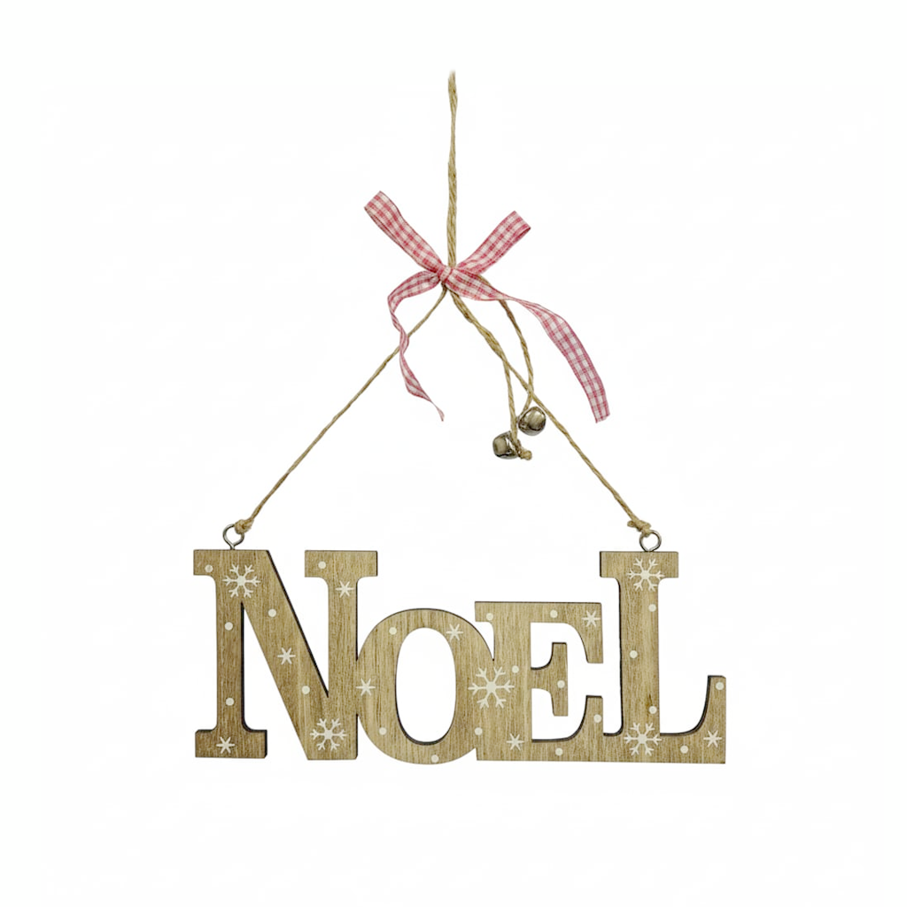 Letrero madera NOEL, Nav. Med.