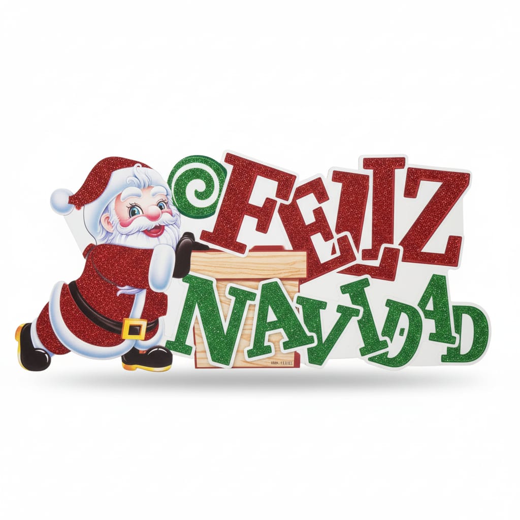 Cartel FELIZ NAVIDAD 41x18