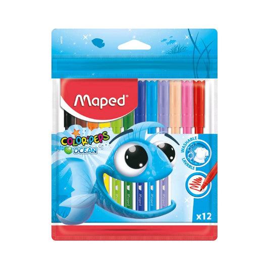 ColorPeps, Marcadores Lavables - MAPED x 12