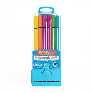 Plumones Lavables - Offi-Esco x 12 Unidades
