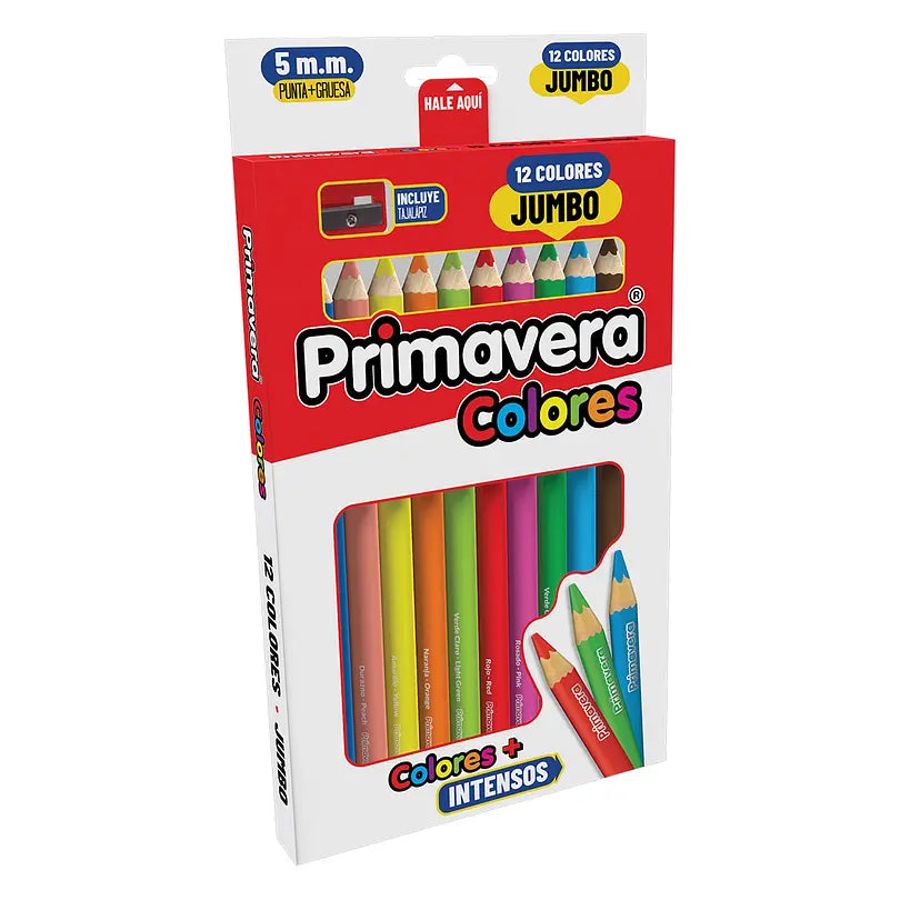 Colores Primavera JUMBO x 12 Unidades