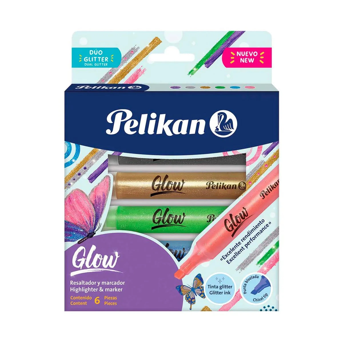 Resaltadores Glow x6 - Pelikan