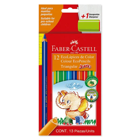 Colores x 12 JUMBO - FABER-CASTELL