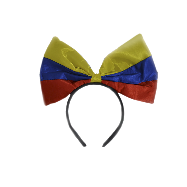 Diadema Moño Grande Tricolor