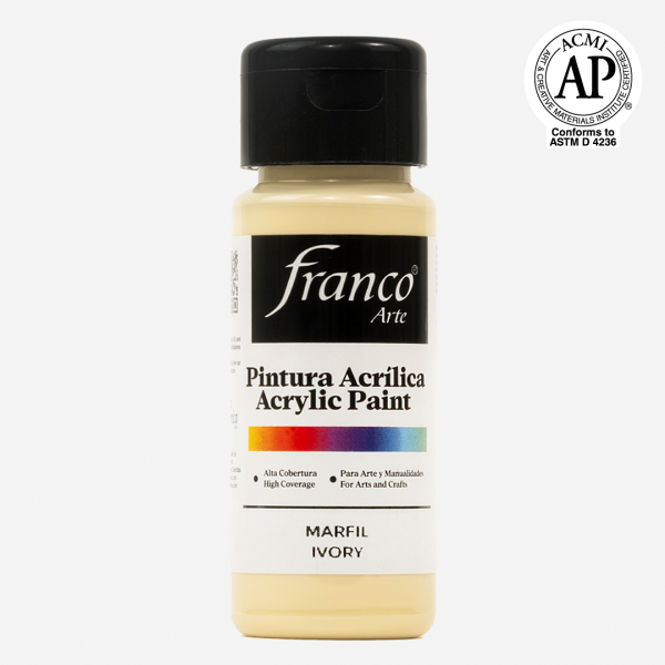 Acrílico frio Franco Arte 60cc Todos los Colores