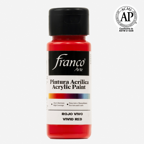 Acrílico frio Franco Arte 60cc Todos los Colores