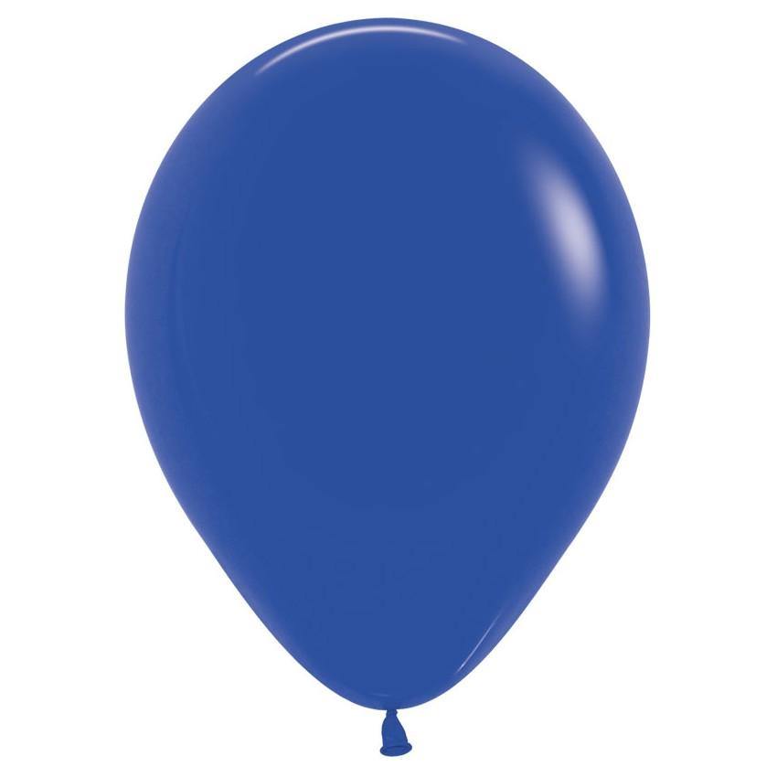 Globos r12 x12 fashions azul rey Sempertex