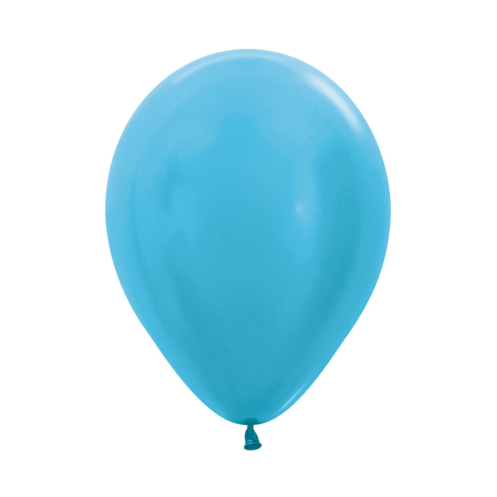 Globos r12 x50 fashions azul caribe Sempertex