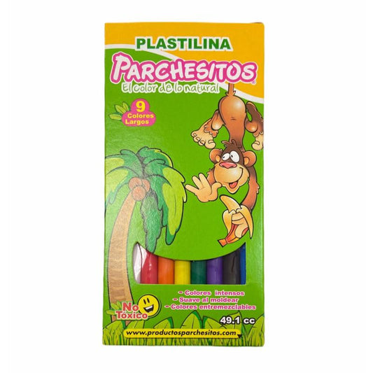Plastilina larga x9 parchesitos