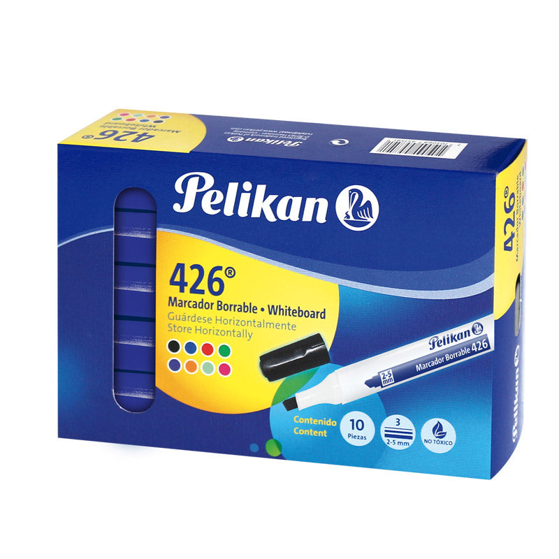Marcador grueso borrable 426 azul Pelikan