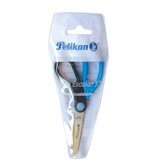 Tijeras ergonómicas 5" punta roma Pelikan