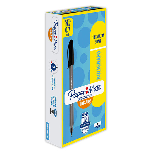 Bolígrafo inkjoy 100 0.7 cristal negro Kilométrico