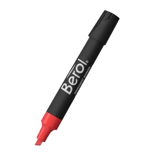 Marcador grueso permanente rojo Berol