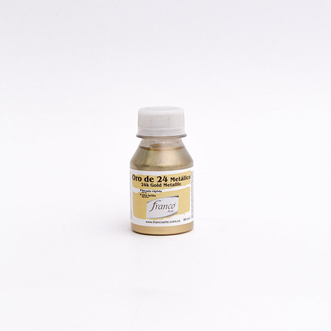 Solvente liquido oro de 24k metálico - Franco Arte.
