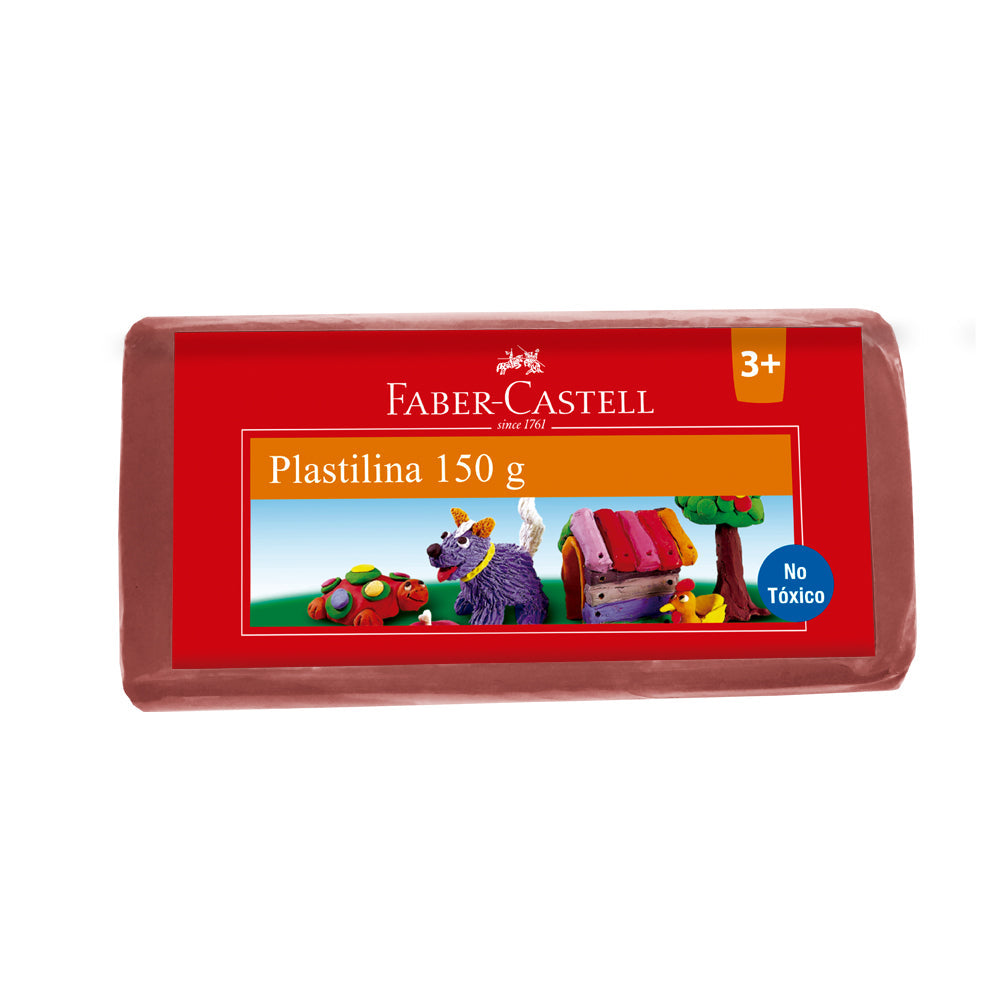 Plastilina barra 150g café Faber-Castell