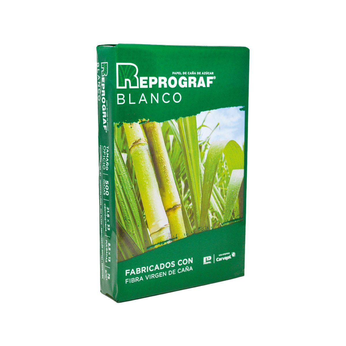 Resma de Papel blanca 72 grs. tamaño oficio Reprograf