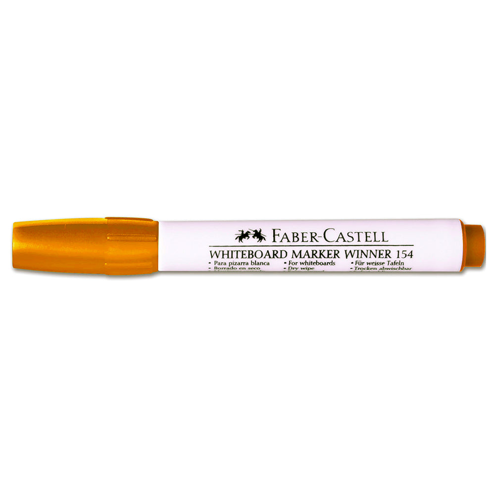 Marcador grueso borrable winner 154 naranja Faber-Castell