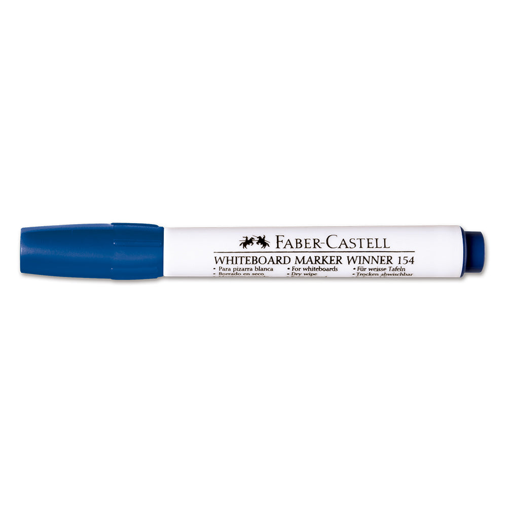 Marcador grueso borrable winner 154 azul Faber-Castell