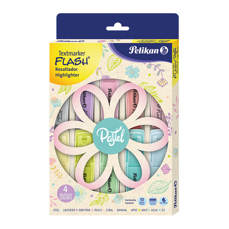 Resaltadores Colores pastel x10 Pelikan