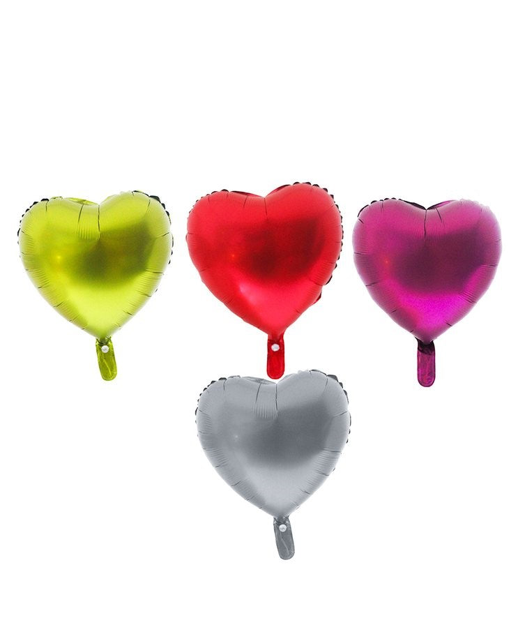 Globo metalizado corazón piramidal 50*50 cm.