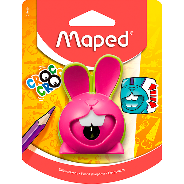 Tajalápiz con depósito conejo Maped