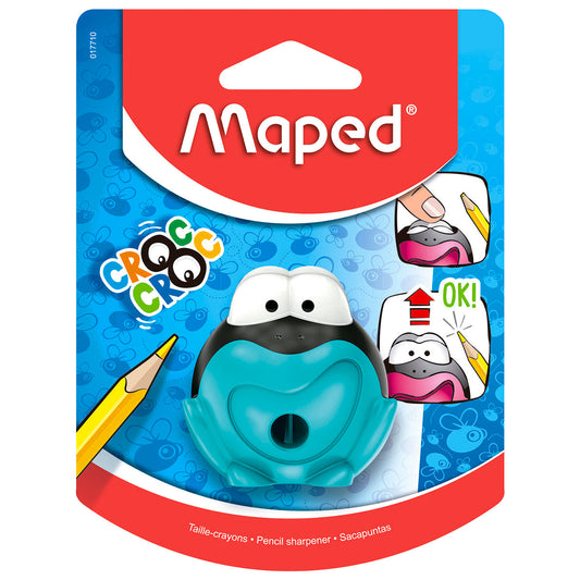 Tajalápiz con depósito rana Maped