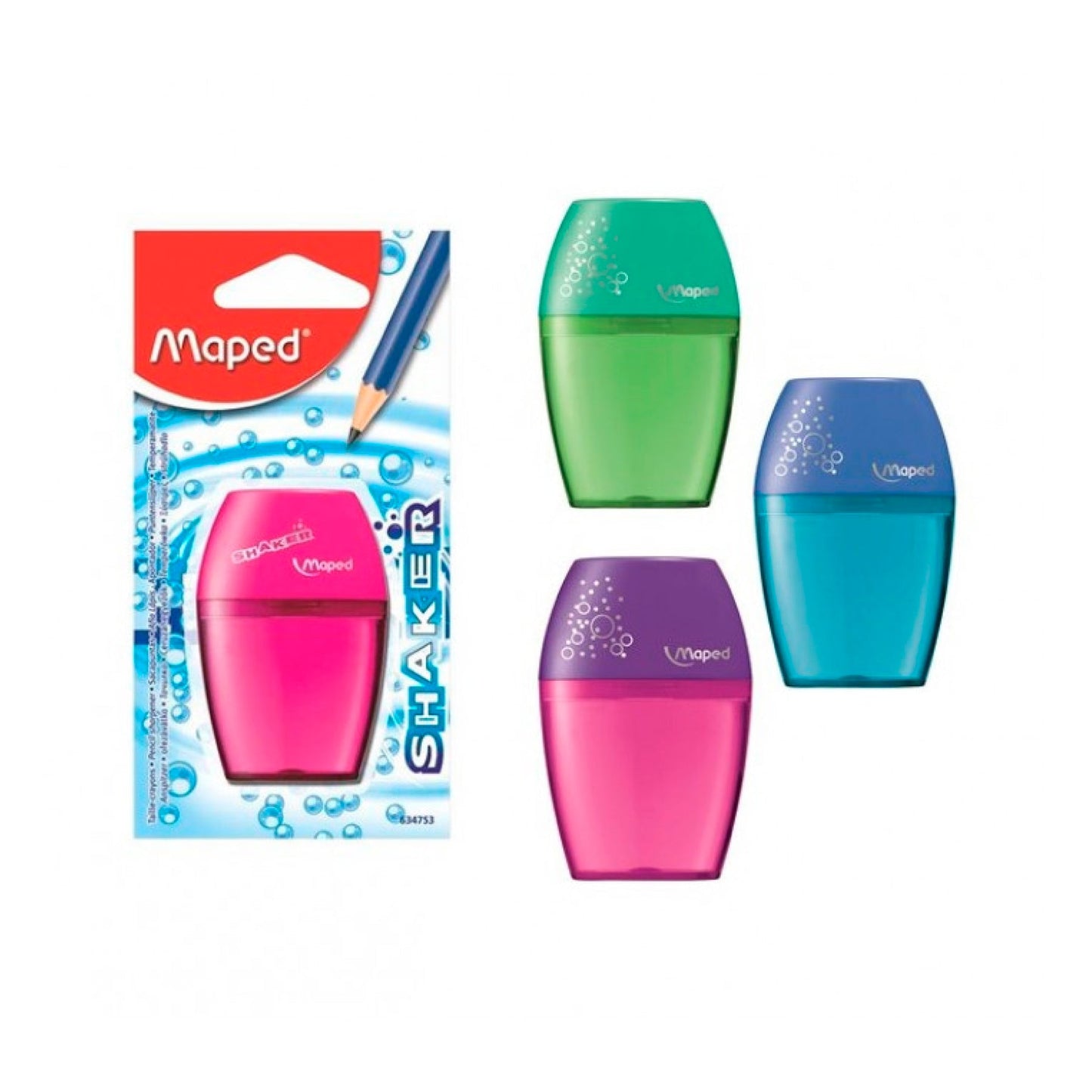 Tajalápiz shaker doble cuchilla ref. 534755 Maped
