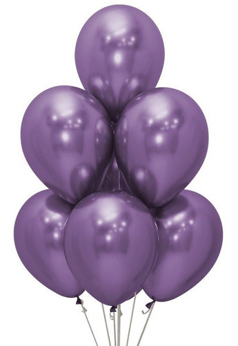 Globos r-12 x12 cromado Colores surtidos Rumatex