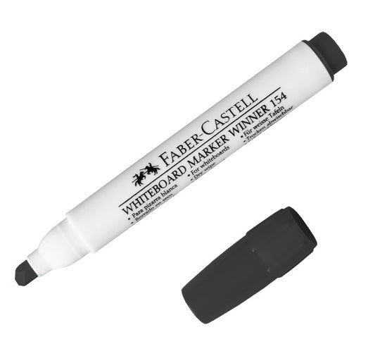 Marcador grueso borrable winner 154 negro Faber-Castell